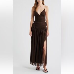 Rare London Brown Maxi Dress